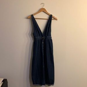 UO Denim midi dress